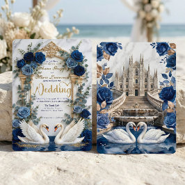 Convites Majestic Baroque Arch & Fairytale Swan Wedding