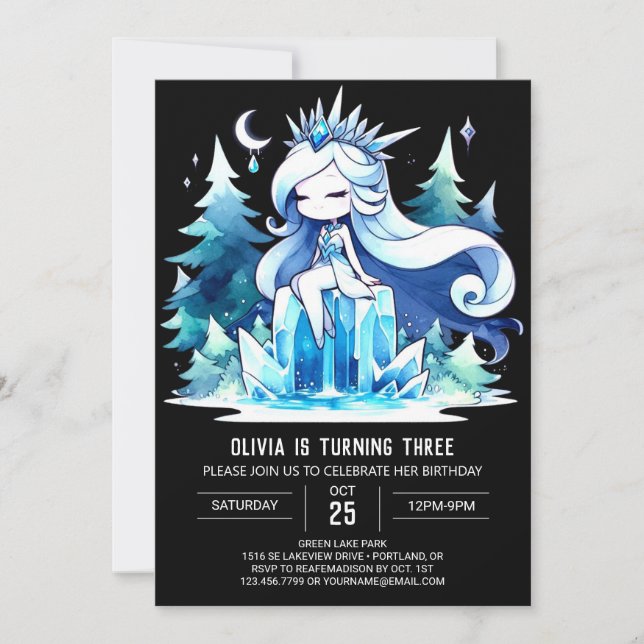 Convites Majexpressa Boho Princess Birthday (Frente)