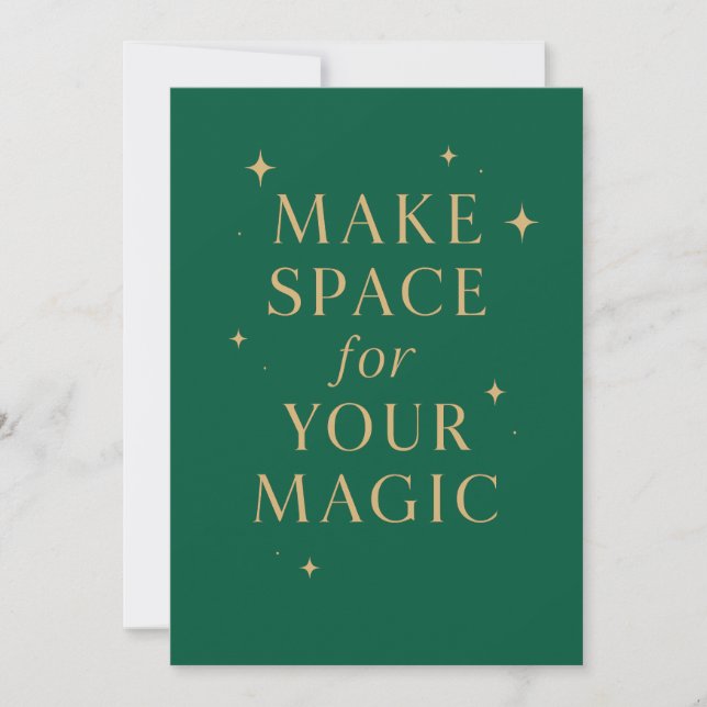 Convites Make Space for Your Magic (Frente)