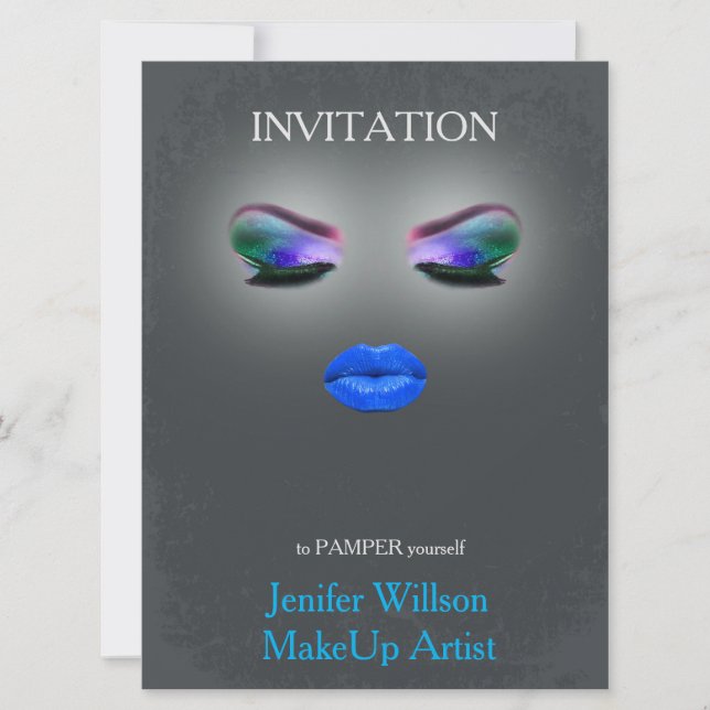 Convites Makeup Artist Invitation (Frente)