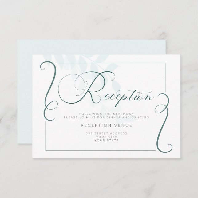 Convites Mal Há Pontas Que Deixam Acentos De Jade (Frente/Verso)