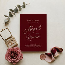 Mal-humorado Burgundy Rosa Empoeirado Salvar a Dat