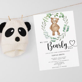 Convites Mal podemos esperar baby shower