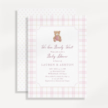 Mal Podemos Esperar Chácara Rosa Teddy Baby Shower