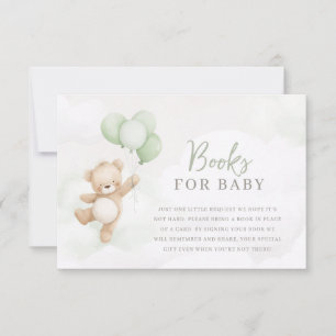 Convites Mal Podemos Esperar Chás de Bebê Urso Sage Livros 