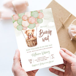 Convites Mal Podemos Esperar Urso de Pelúcia Churrasco de B