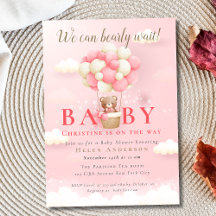 Mal podemos esperar Urso de Pelúcia Menina Chá de 