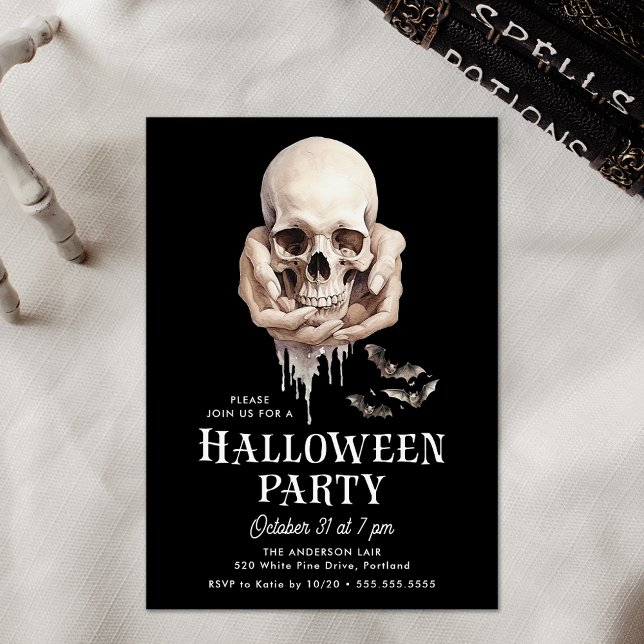 Convites Maldição na Festa do Halloween das Mãos (Criador carregado)
