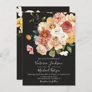 Convites Maldito Jardim Floral Dark e Casamento Moody