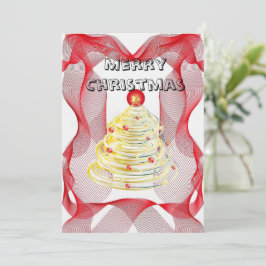 Convites Malha de Natal de Red gauze