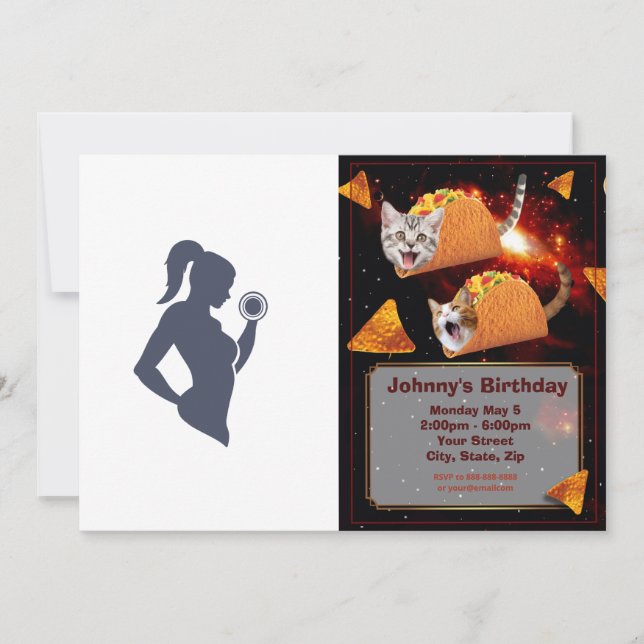 Convites Malhação levantando o idiota (Frente)