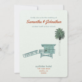 Convites Malibu, casamento na Califórnia