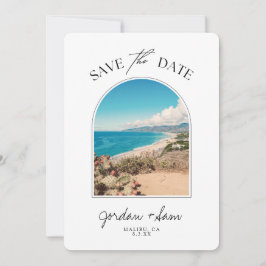 Convites Malibu Wedding Coastline Salvar Data