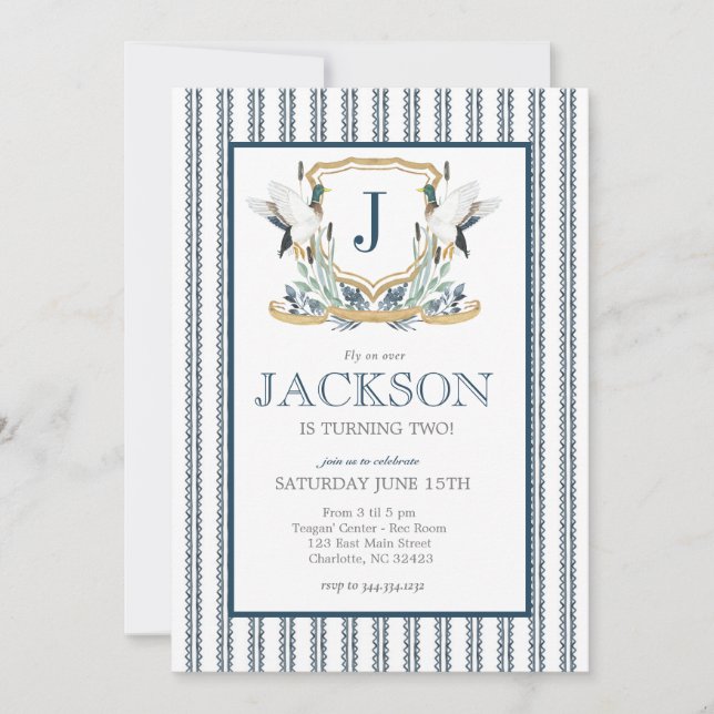 Convites Mallard Duck Aniversário, Southern Mallard (Frente)