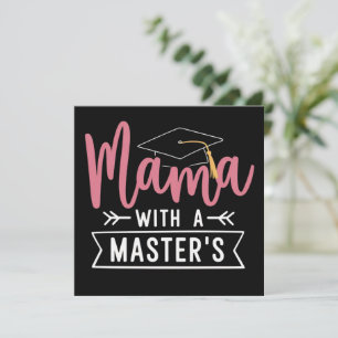 Convites Mama de Mestrado MBA Graduação de Mestrado