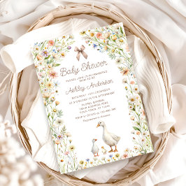 Convites Mama e Pequeno Chá de fraldas de Boho