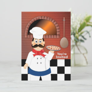 Convites Mama Mia Pizza Fest Chef Fazer Pizza