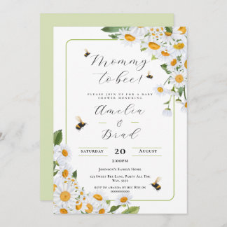 Convites Mamãe de abelhas para Abelhar o mais doce possível