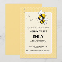 Convites Mamãe de mamangabas para ser chá de fraldas