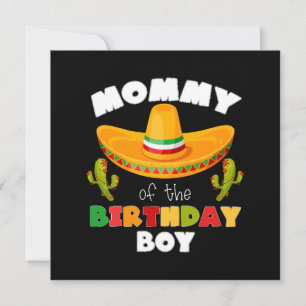 Convites Mamãe do Menino do Aniversário Cinco de Maio