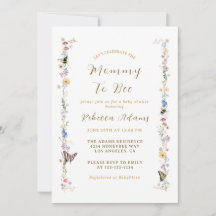 Mamãe para a Festa do Jardim da Abelha Chá de fral