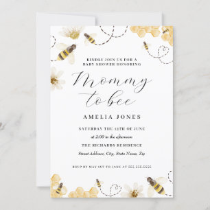 Convites Mamãe Para O Chá de fraldas Amarelo