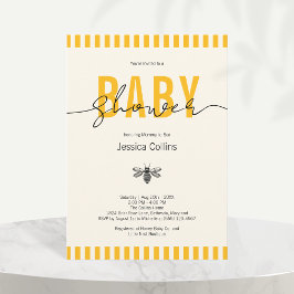 Convites Mamães Neutras para o Gênero Elegante para o Chá d