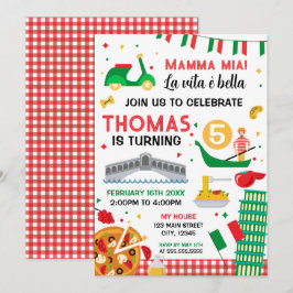 Convites Mamma mia! Italian Birthday Party