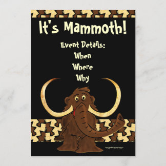 Convites Mamute Wooly