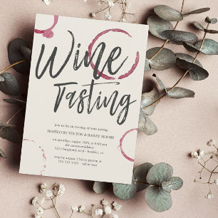 Convites Manchas de Borgonha - partido da degustação de