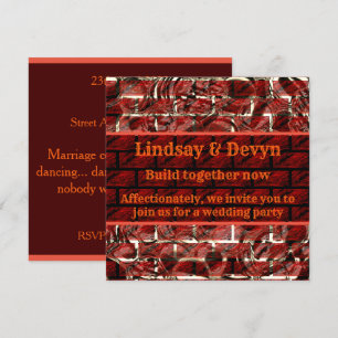 Convites Manchas vermelhas ou arranhões na grade ou efeito