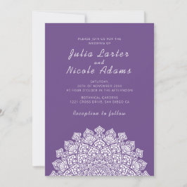 Convites Mandala de Casamento Lua Crescente Arejada Radiant