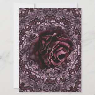 Convites Mandala de Rosa 