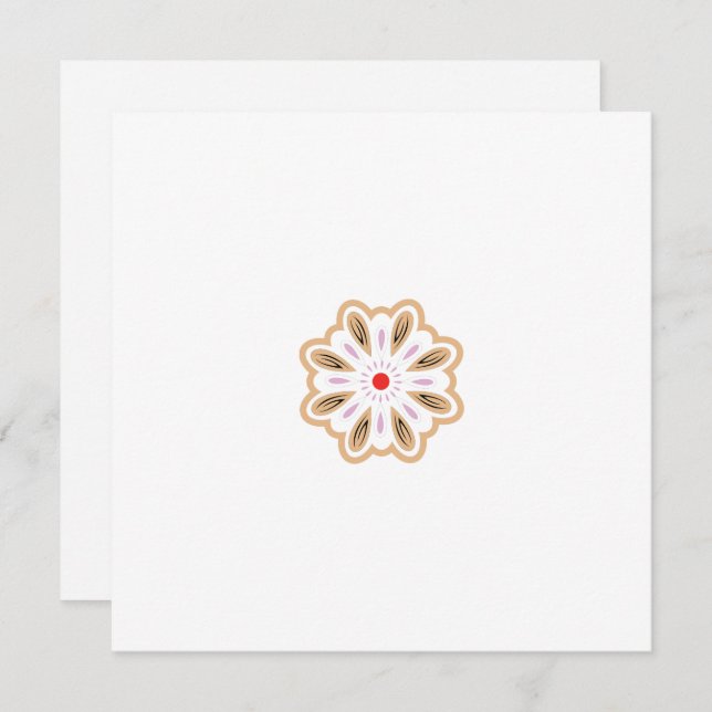 Convites Mandala Flower Art Impressão | Boho Decor (Frente/Verso)