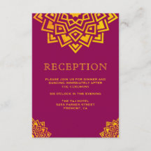Mandala Indiano em Ouro Rosa Moderno para Recepção