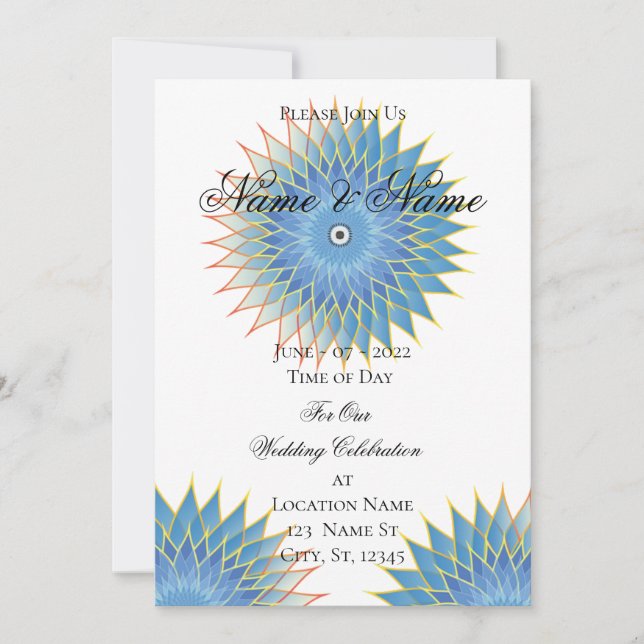 Convites Mandala Lotus Blossom Thunder_Cove (Frente)