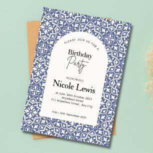 Convites Mandala Ornament & Padrão Árabe Lavanda