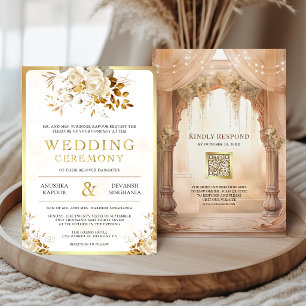 Convites Mandalap Floral Sonhadora Indiana Casamento Hindu