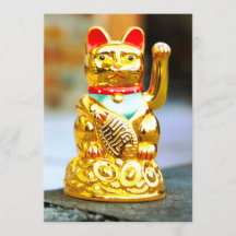 Maneki Neko Lucy acenando Design