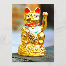 Convites Maneki Neko Lucy acenando Design