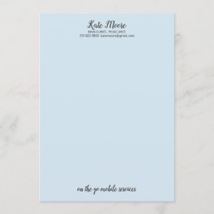 Convites Manicurista Pedicurist Letterhead
