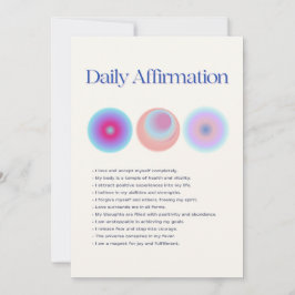 Convites manifestação diária de afirmações