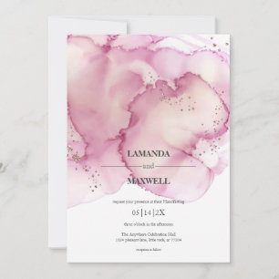 Convites Manipulador de Falhas da Aquarela Rosa