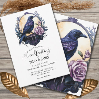 Convites Manipulador Floral de Boho Gótico e Rosa