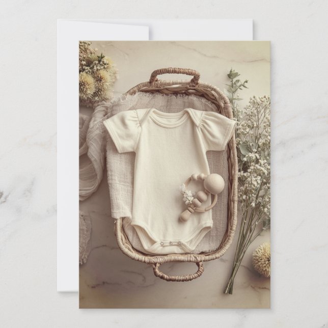 Convites Manipulador mínimo e moderno | Simples e doce (Frente)