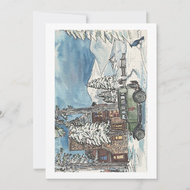 Convites Mansão de inverno (Frente)