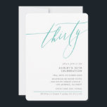 Convites Manteiga de 30 para a caligrafia ELEGANTE<br><div class="desc">por kat massard / WWW.SIMPLYSWEETPAPERIE.COM Adorem o design,  mas gostariam de ver algumas mudanças - outro esquema de cores,  produto,  adicionar uma fotografia ou adaptar para uma ocasião diferente - sem preocupações,  simplesmente contactem-me,  kat@simplysweetPAPERIE.com Tenho o prazer de ajudar!</div>
