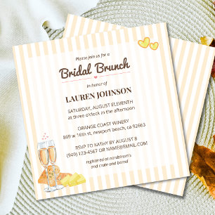 Convites Manteiga do Tema da Manteiga Pão Juntas Bridal Bru