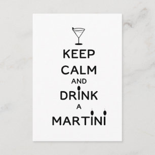 Convites Mantenha a calma e beba a Martini