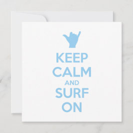 Convites Mantenha a calma e o Surf ligados